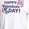 Women's - Lilo and Stitch - Happy Valentine's Day Cropped Graphic T-Shirt - 2 of 4