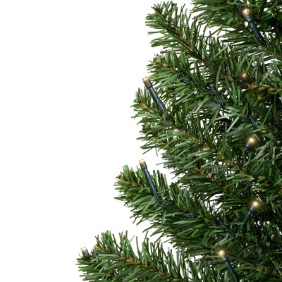 3' Green Pine Artificial Christmas Tree with Warm White LED Lights