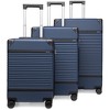 ELLE Luggage Checked Belleville 3pc Expandable Retro Spinner Hardside Suitcase Set - 2 of 4