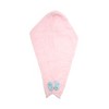 Unique Bargains Water-absorbent Double Bow Hair Towel 1 Pc - 4 of 4