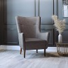Flash Furniture Connor Traditional Wingback Accent Chair, Commercial Grade Faux Leather Upholstery and Wooden Frame and Legs - 2 of 4