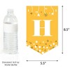 Big Dot of Happiness Golden Birthday - Birthday Party Bunting Banner - Party Decorations - Happy Birthday - 3 of 4