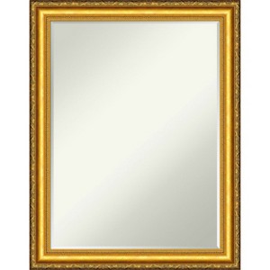 Amanti Art Colonial Embossed Gold Petite Bevel Wood Bathroom Wall Mirror 27.5 x 21.5 in. - 1 of 4