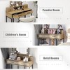 RoyalCraft Vanity Desk for Makeup with Mirror, Dimmable Lights & 2 Pull-Out Storage Drawers and 2 Spacious Drawers, Large Dressing Table, Brown - 3 of 4