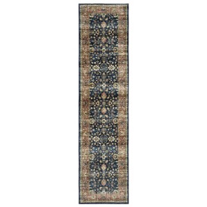 Oriental Weavers Sumter SUM04 Blue/ Rust Indoor Area Rug - 2' x 8' - 1 of 4