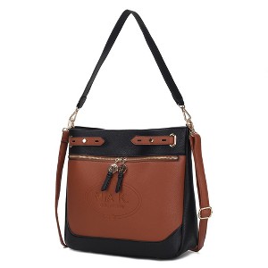 MKF Collection Evie two-tone Vegan Leather Women’s Shoulder bag by Mia K - 1 of 4
