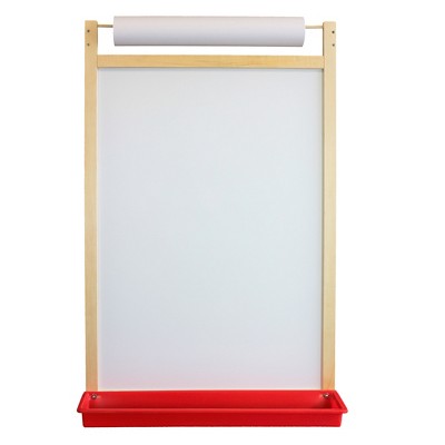 Deluxe Magnetic Paper Roll Easel, Dry Erase/Black Chalk - FLP17443, Flipside