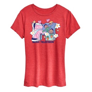 Women's - MTV - Funky Flower Dude Short Sleeve Graphic T-Shirt - 1 of 4