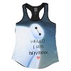 Disney Women's Juniors Big Hero 6 I Am Baymax Racerback Muscle Tank Top Adult - 3 of 3