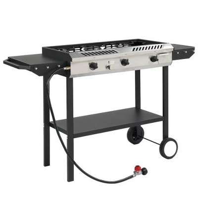 Winado 3 Burner 225,000 BTU Outdoor Propane Gas Stove Side Shelves