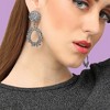 SOHI Women's Gold Corroded Drop Earrings - 3 of 3