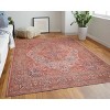 Rawlins Transitional Medallion Red/Tan/Pink Area Rug - 2 of 4