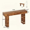 KIGFTSOD Farmhouse 63-Inch Long Narrow Console Table for Behind Couch, Wooden Rectangular for Entrance, Hallway, Living Room - 3 of 4