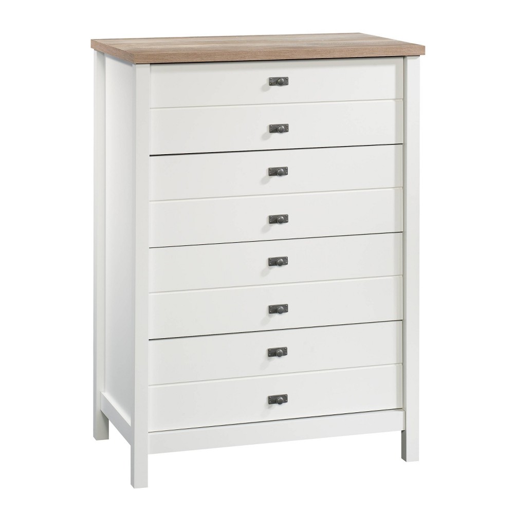 Photos - Dresser / Chests of Drawers Sauder 4 Drawer Cottage Road Chest Soft White  