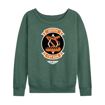 Women's - Top Gun: Maverick - Coyote Badge Lightweight French Terry Slouchy