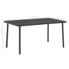 vidaXL Patio Table Outdoor Dining Table Garden Furniture for Deck Porch Steel - 4 of 4