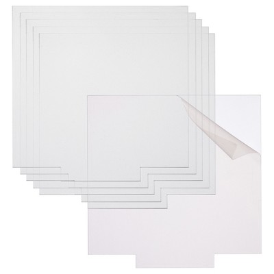 Bright Creations 6 Pack Square Laser Engraving Blanks for Acrylic Light Base, 2mm Plexiglass Sheets, 5.9x5.9 in
