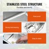 VEVOR Stainless Steel Utility Sink, 1 Compartment Free Standing Small Sink w/Workbench Faucet & legs, 39.4 x 19.1 x 37.4 in Single Bowl Sinks, Silver - 4 of 4
