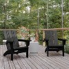 Flash Furniture Halifax Adirondack Chair with Cup Holder, Weather Resistant HDPE Adirondack Chair - 2 of 4