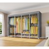 VIPEK V40C Plus Heavy Duty Clothes Rack with Cover, Extra Large Covered Wardrobe Closet Black Rack with Polyester Fabric Cover, Max Load 1300lbs - 2 of 4