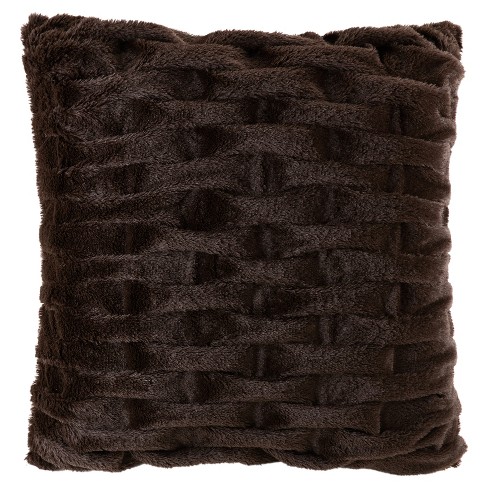 Brown Solid Throw Pillow Target