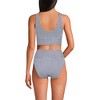 Lands' End Women's Tugless Tankini Top and High Waisted Bottom Swimsuit Set - 2 of 4