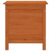 vidaXL Patio Storage Box Brown 19.7 in.x19.3 in.x22.2 in. Solid Wood Fir - 4 of 4