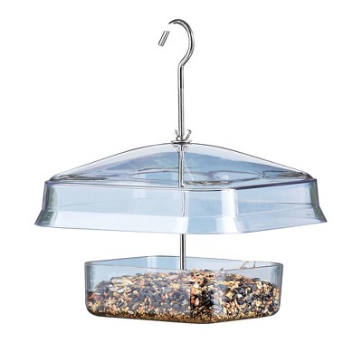 Collections Etc Squirrel Proof Hanging Canopy Bird Feeder 9 X 9 X 11