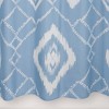 Coastal Ikat Shower Curtain Blue - Allure Home Creations - image 4 of 4