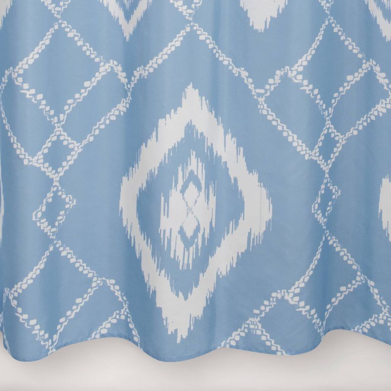 Coastal Ikat Shower Curtain Blue - Allure Home Creations, 5 of 7