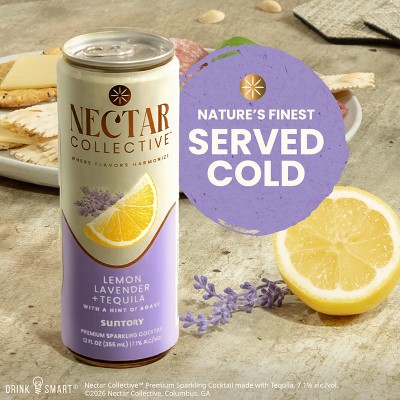 Nectar Collective Lemon Lavender Tequila - 4pk/12 fl oz Cans
