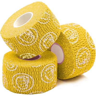 WOD Nation 24-Pack Weightlifting Hook Grip Tape, Sticky 23 ft Tape (Yellow)