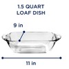 Anchor Hocking Glass Loaf Pan, 1.5 Quart - 3 of 4
