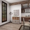 Olivia & May Rustic Metal Ornamental Wall Decor Set of 4 Brown : Indoor Iron Sculptures, Vertical Display - 2 of 4