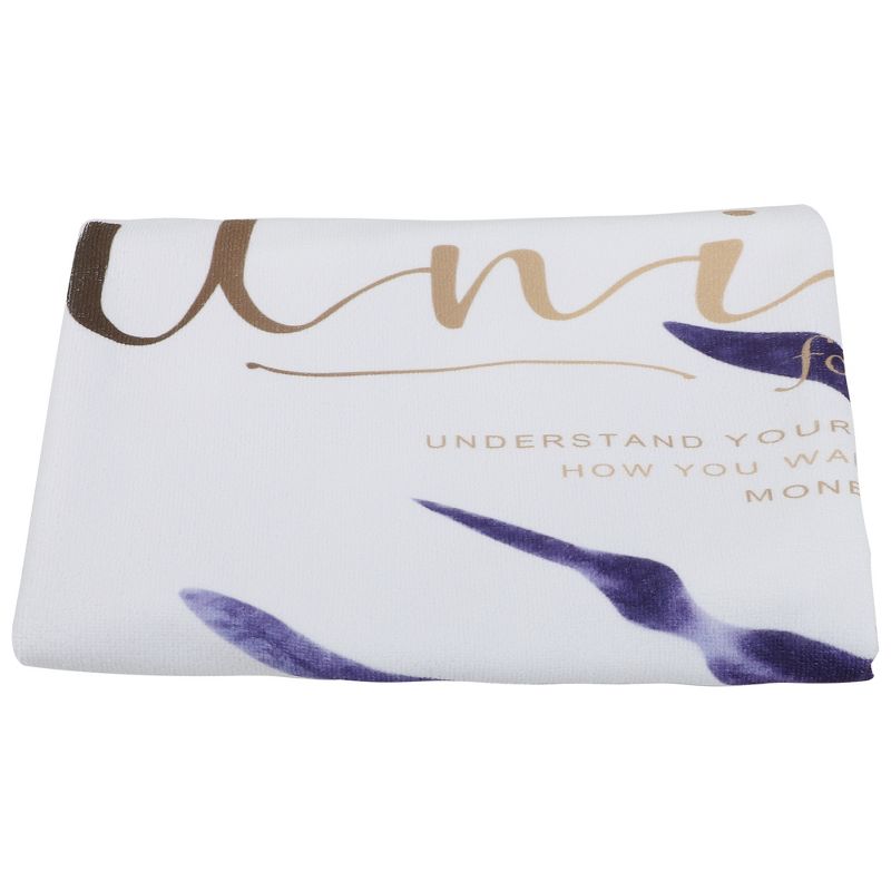 Unique Bargains Soft Absorbent Beach Towel Classic Design White Purple 55"x28" for Beach 1 Pcs, 5 of 7