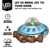Joyfy 5FT Long Halloween Inflatable Outdoor Decorations, Crashing UFO Inflatable with Color Changing Lights for Halloween Party Yard Garden Lawn Decor - 2 of 4