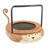 Assembled children's trampoline happy expression outdoor and indoor dual-use black and red foldable iron tube for kids age 3 - 7 - 2 of 4