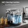 ZAFRO Ice Makers Countertop with Handle,26.5Lbs/24H,9 Cubes in 6 Mins,2 Sizes of Bullet Ice,Portable Machine with Self-Cleaning(White) - 4 of 4