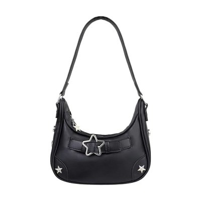 Underarm Shoulder Bag for Women, Cute Star Pattern Small Purse Y2K PU