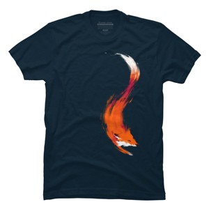 Men's Design By Humans The Quick Orange-Red Fox By kdeuce T-Shirt - 1 of 4