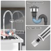 Mojgar 39" Wide Commercial Utility Sink Stainless Steel Kitchen Prep & Utility Sink - 3 of 4