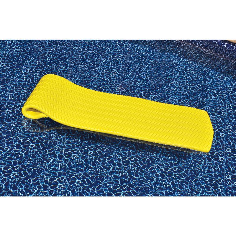 Swimline 74" Sofskin Floating Foam 1-Person Swimming Pool Mattress - Yellow, 2 of 4