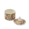 Spode Morris & Co Sugar Bowl with Lid, 10oz Porcelain Sugar Dish Featuring Golden Lily Floral Design - Microwave & Dishwasher Safe - 2 of 4