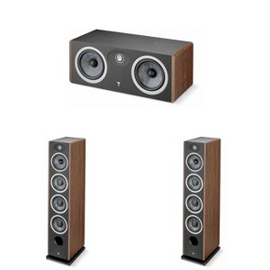 Focal Vestia N3 Towers (Dark Wood) Pair And Focal Vestia Center Channel - 1 of 4