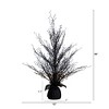 Nearly Natural 3-ft Pre-Lit Halloween Black Twig Artificial Fall Tree in Burlap Planter with 52 Warm White LED Lights - 2 of 4