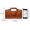 Generic Women Vintage Flap Tote Top Handle Satchel Handbags PU Leather Clutch Purse - 3 of 4