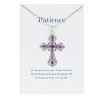 Anna-Kaci Purple Lavender Rhinestone Celtic Cross Necklace with Message Card & Envelope Jewelry Gift - 2 of 4