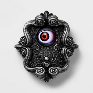 8" Animated Doorbell with Eye Halloween Decorative Prop Black - Hyde and EEK! Boutique™: Indoor Use - 1 of 3