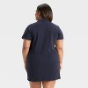 Women's Short Sleeve Knit Mini Shirtdress - Universal Thread™ - 2 of 3
