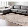 Cream And Brown Medallion Area Rug - 2 of 4